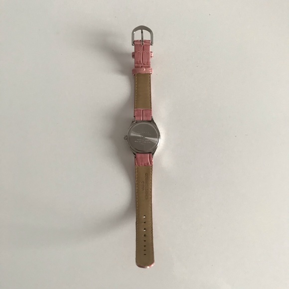 COPY - NWOT Anne Klein Women’s Faux Diamond Pink Genuine Leather Strap Watch Y2… - Picture 8 of 13